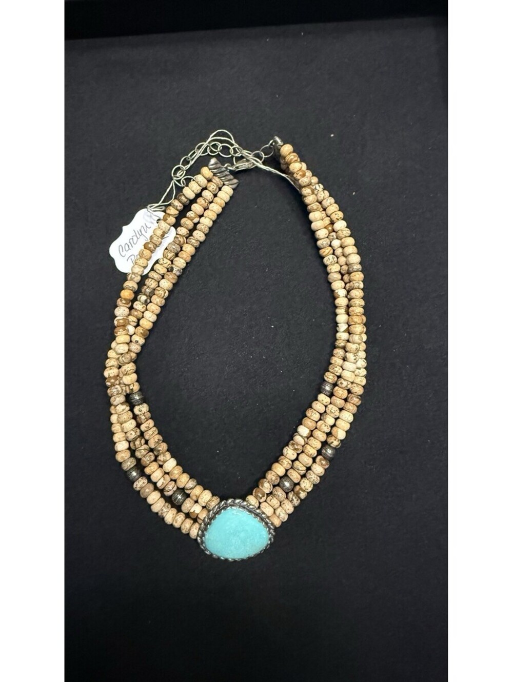 carolyn pollack sterling silver bead necklace